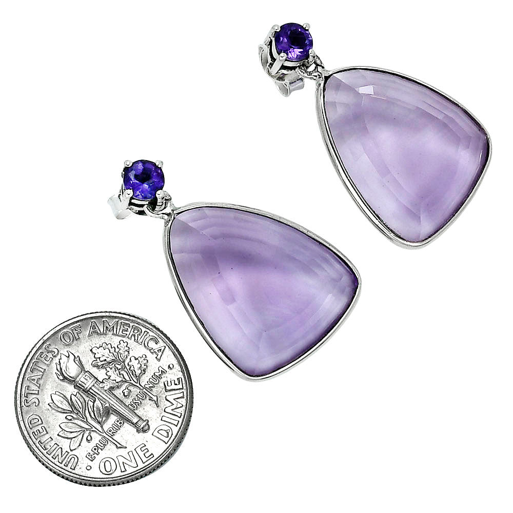 Premium Quality Amethyst - Brazil Earrings E-1256 11-EE10012
