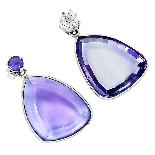 Premium Quality Amethyst - Brazil Earrings E-1256 11-EE10012