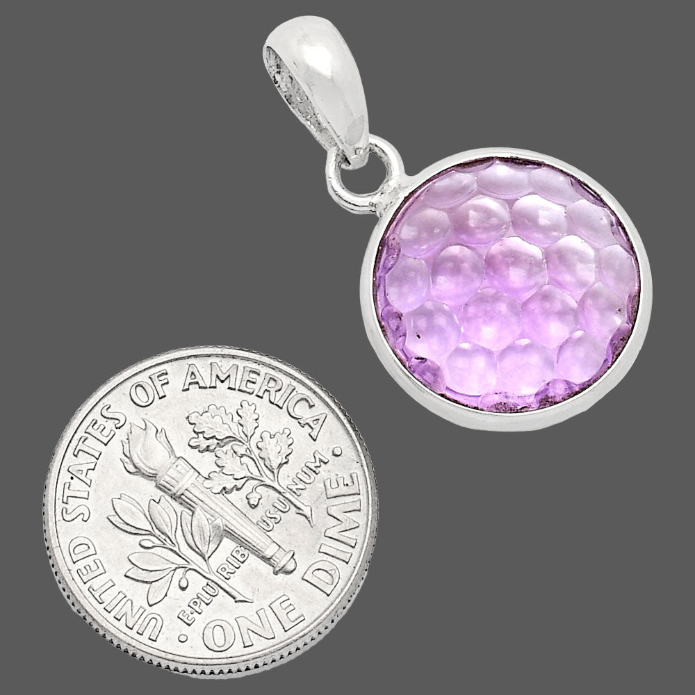 Fancy Cut Premium Natural Amethyst Pendant P-1001 11-EP10001