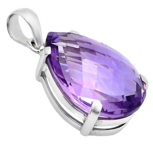 Premium Quality Amethyst Checker - Brazil Pendant P-1013 11-EP10019