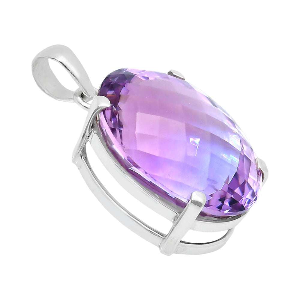 Premium Quality Amethyst Checker - Brazil Pendant P-1013 11-EP10022