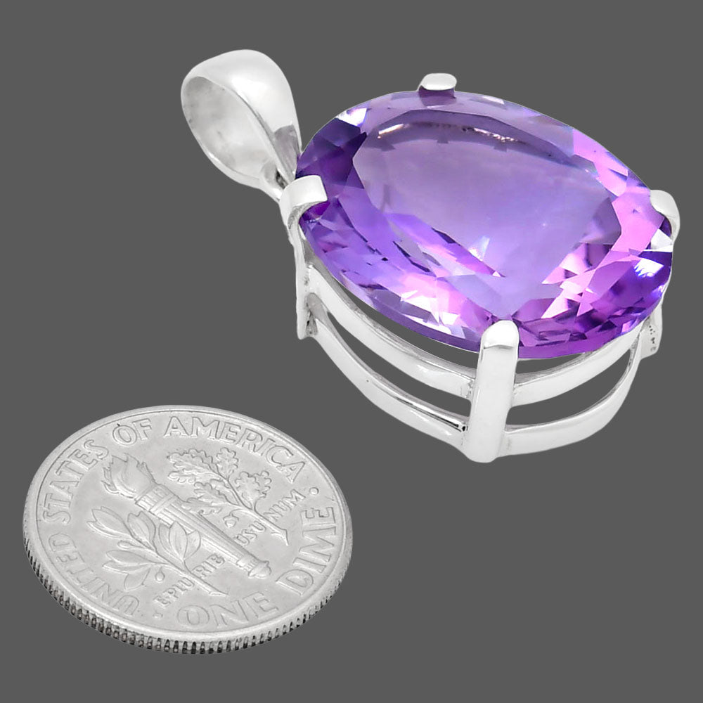 Premium Quality Amethyst - Brazil Pendant P-1013 11-EP10027