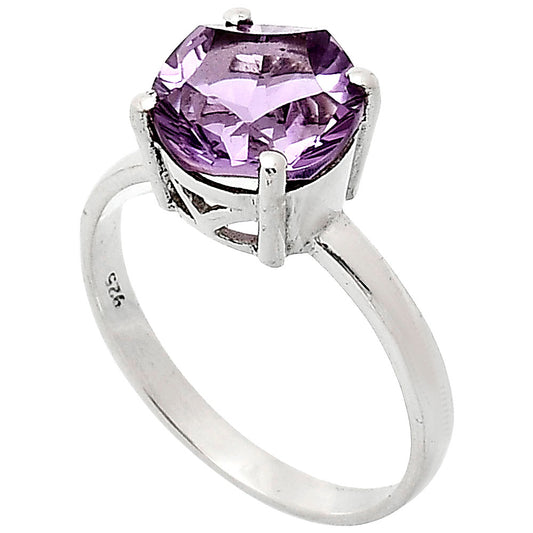 Fancy Cut Premium African Amethyst Ring size-9.5 R-1019 11-ER10015