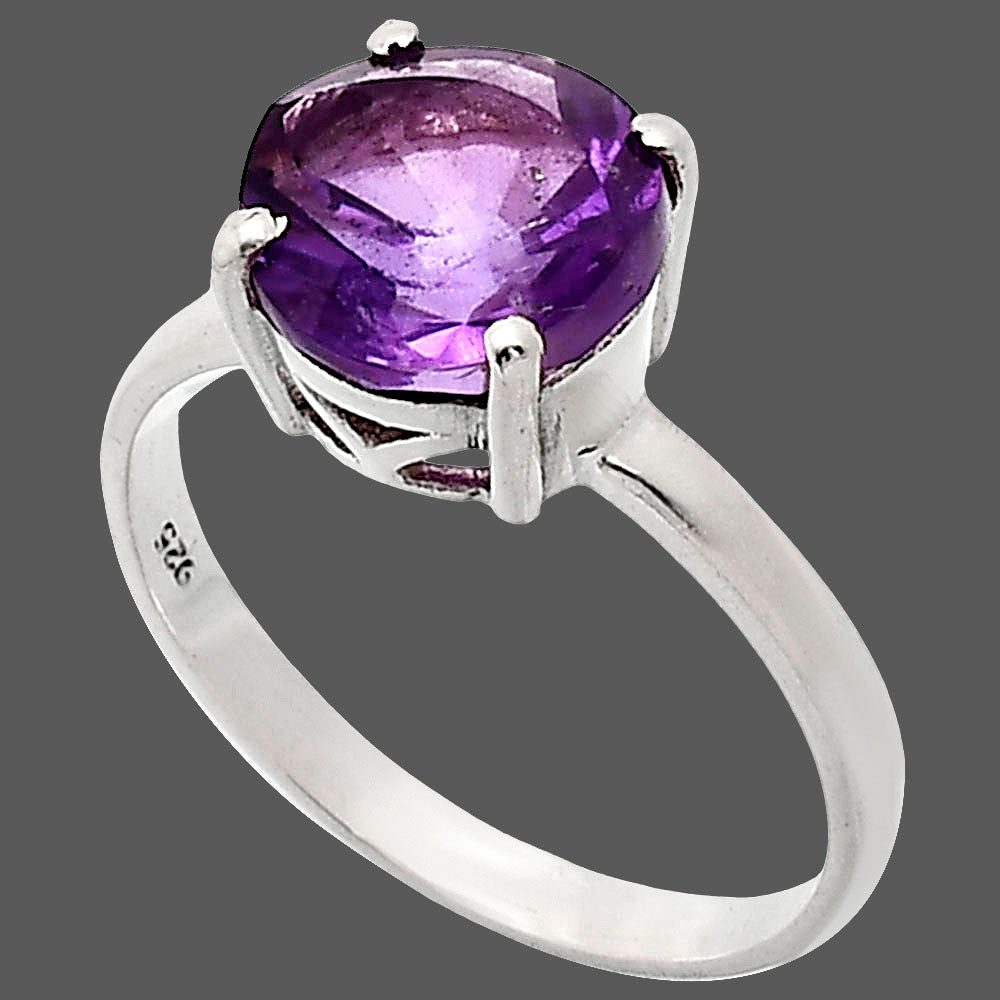 Fancy Cut Premium African Amethyst Ring size-9.5 R-1019 11-ER10022