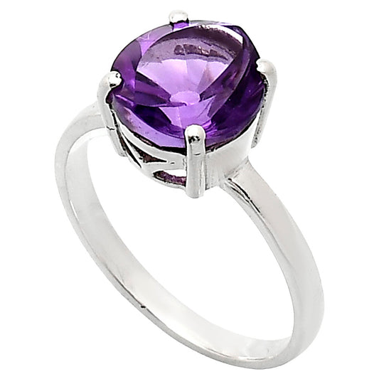 Fancy Cut Premium African Amethyst Ring size-9 R-1019 11-ER10031