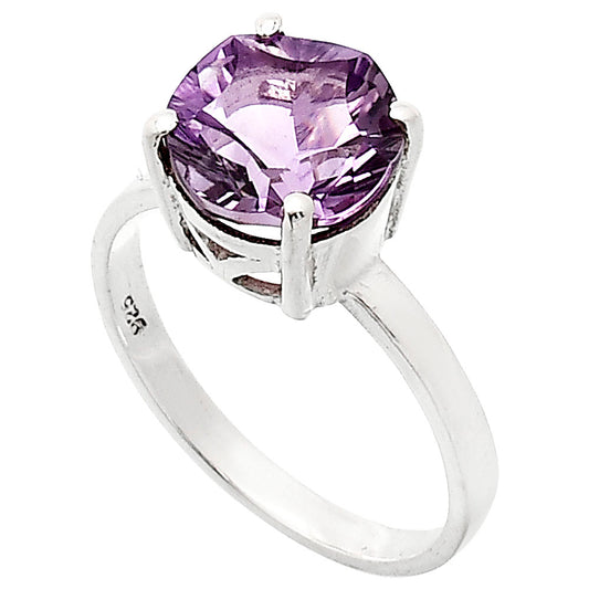 Fancy Cut Premium African Amethyst Ring size-9 R-1019 11-ER10038