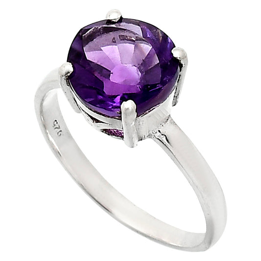 Fancy Cut Premium African Amethyst Ring size-9.5 R-1019 11-ER10052