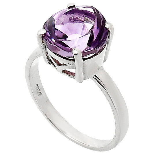Fancy Cut Premium African Amethyst Ring size-7 R-1019 11-ER10053