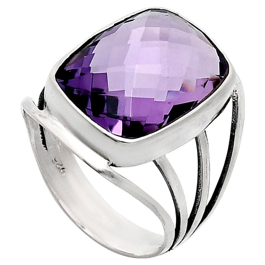 Premium Quality Amethyst - Brazil Ring size-8 R-1219 11-ER10060