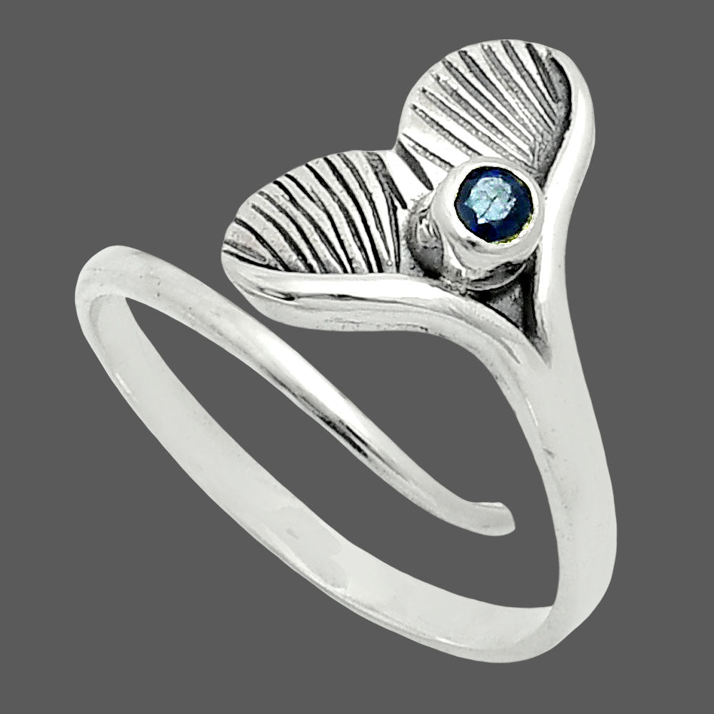 Premium Quality Mermaid Tail Charm - Amethyst Ring size-9 R-1070 11-ER10067