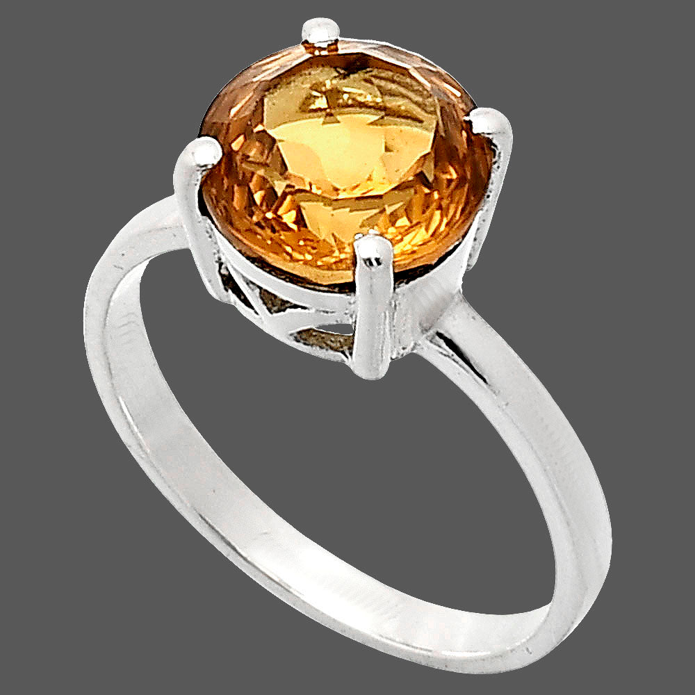 Fancy Cut Premium Natural Citrine Ring size-9.5 R-1019 12-ER10088