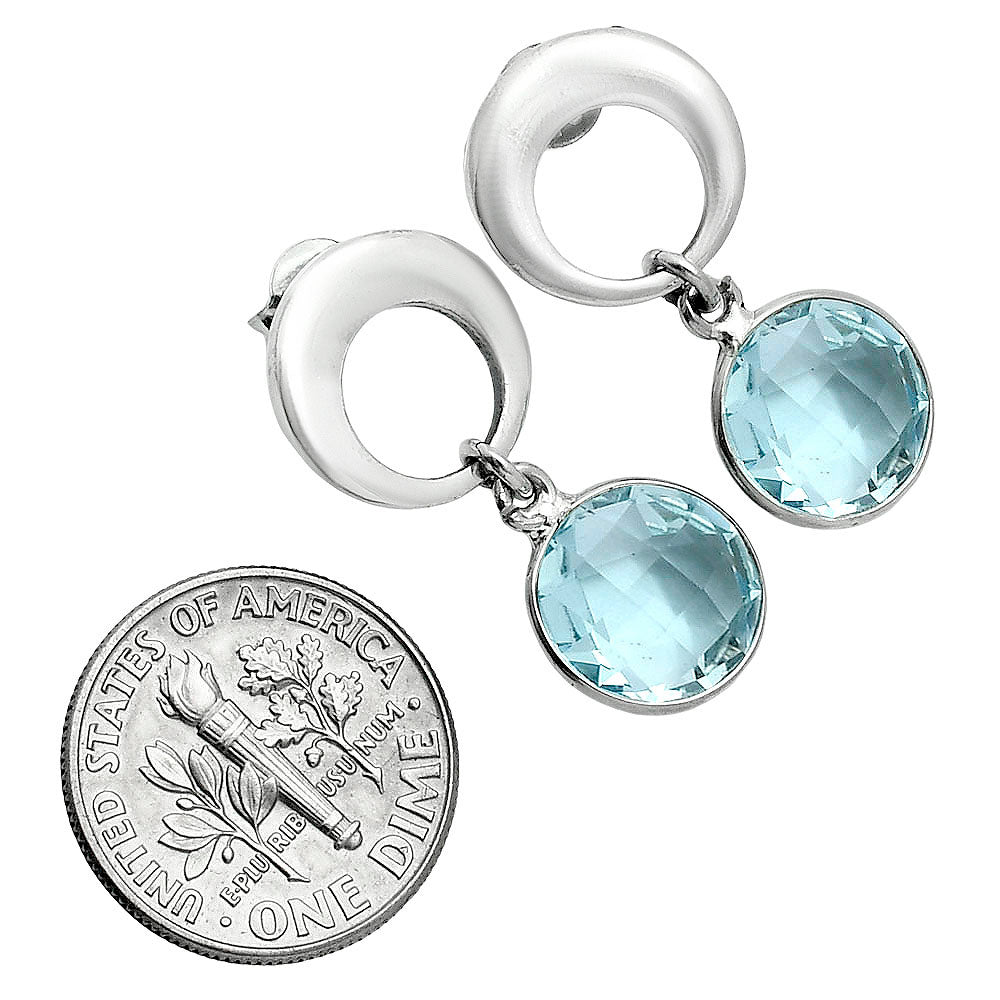 Premium Quality Sky Blue Topaz Earrings E-1259 13-EE10130