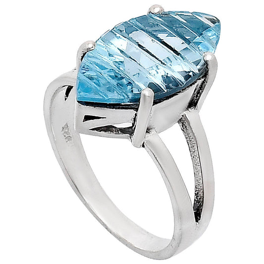 Premium Quality Sky Blue Topaz Ring size-8 R-1019 13-ER10142