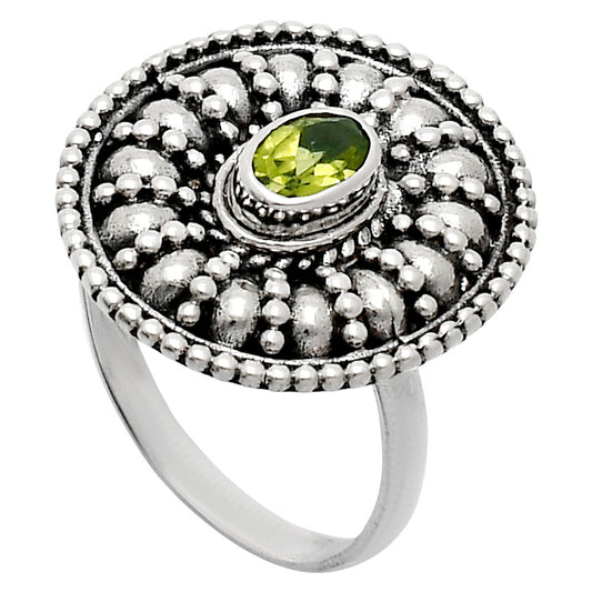Premium Quality Natural Peridot Ring size-8 R-1691 15-ER10154