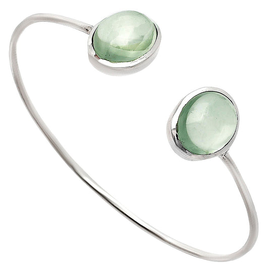 Premium Quality Prasiolite Cab Cuff Bangle Bracelet B-1004 16-EB10068