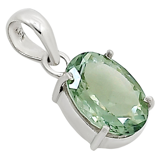 Prasiolite (Green Amethyst) Pendant P-1013 16-EP11050
