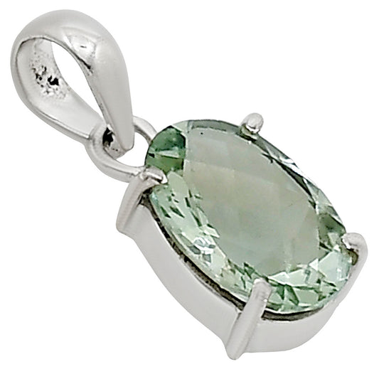 Prasiolite (Green Amethyst) Pendant P-1013 16-EP11051