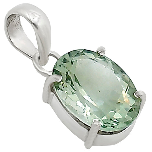 Prasiolite (Green Amethyst) Pendant P-1013 16-EP11055