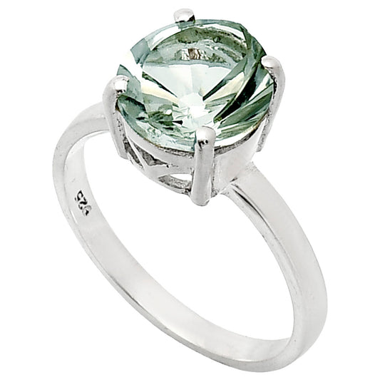 Fancy Cut Premium Prasiolite (Green Amethyst) Brazil Ring size-9 R-1019 16-ER10167