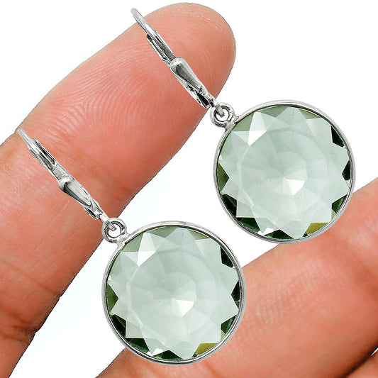 Premium Quality Prasiolite Pendant Earrings Set T-1015 16-ET10011