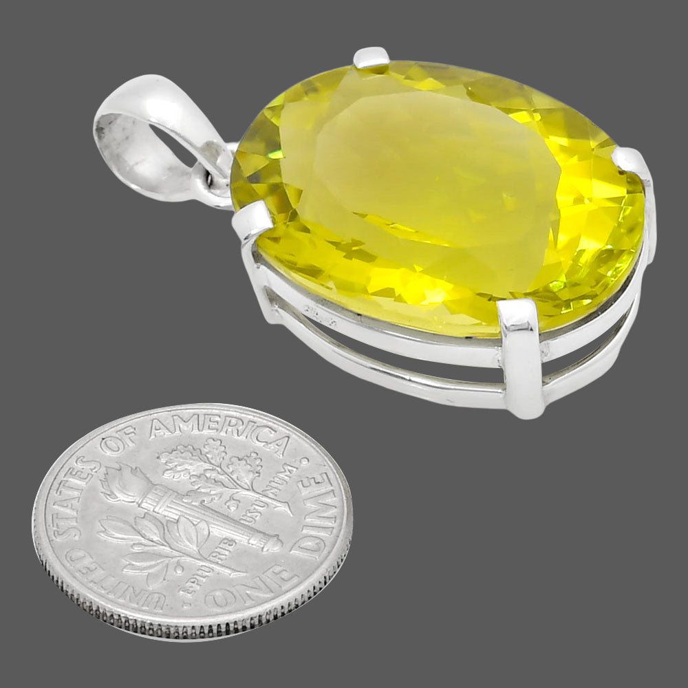 Premium Quality Natural Green Gold Pendant P-1013 19-EP10087