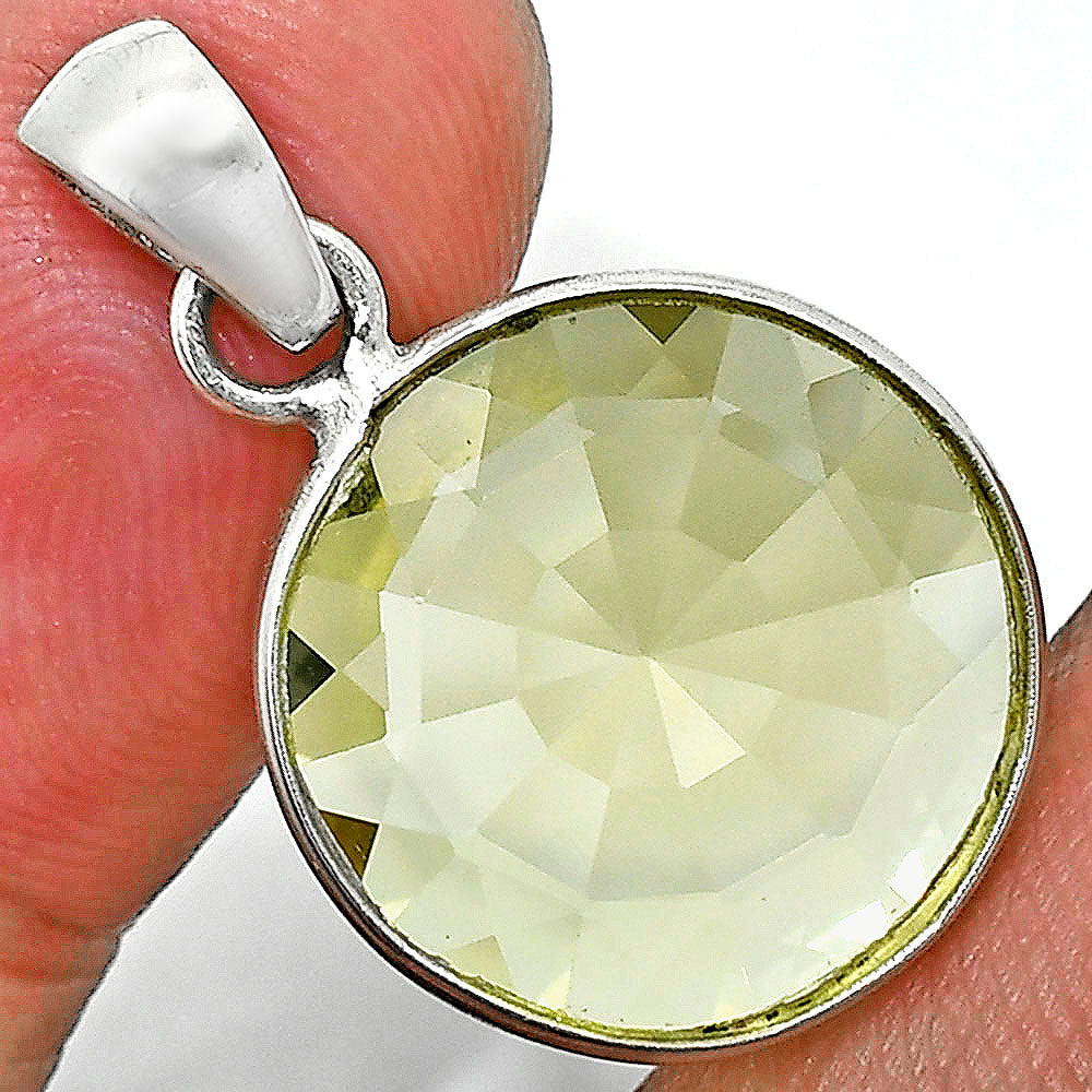Premium Quality Lemon Quartz Pendant Earrings Set T-1015 19-ET10020
