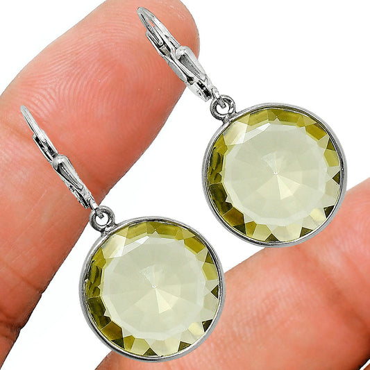 Premium Quality Lemon Quartz Pendant Earrings Set T-1015 19-ET10020