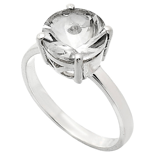 Fancy Cut Premium White Quartz Ring size-9 R-1019 20-ER10263
