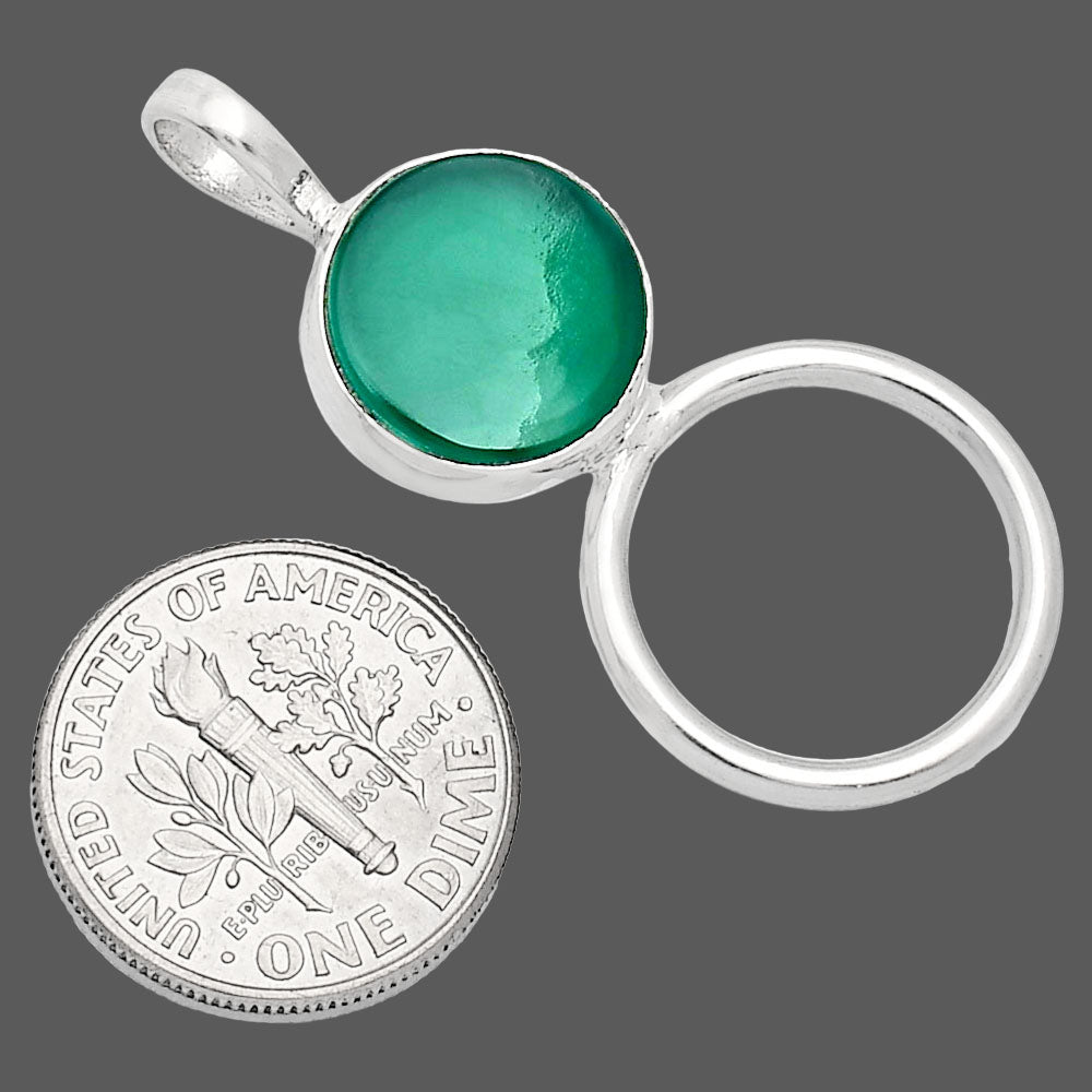 Premium Quality Natural Green Onyx Pendant T-1012 21-EP10090