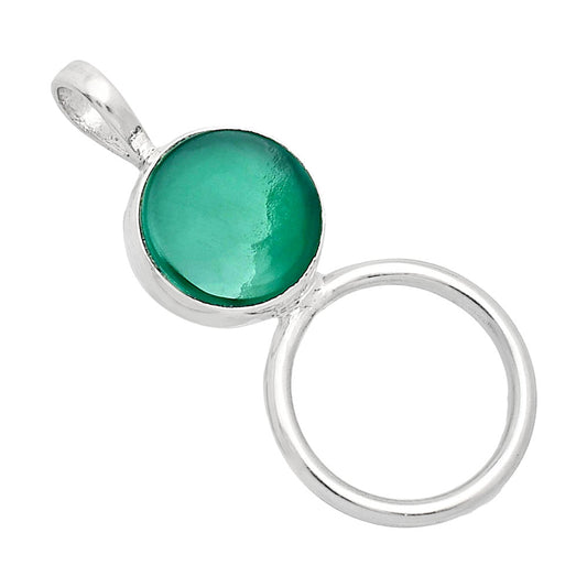 Premium Quality Natural Green Onyx Pendant T-1012 21-EP10090