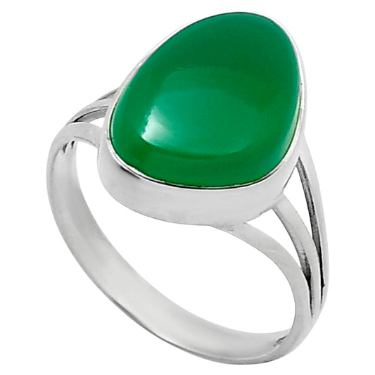 Premium Quality Natural Green Onyx Ring size-9 R-1003 21-ER10305