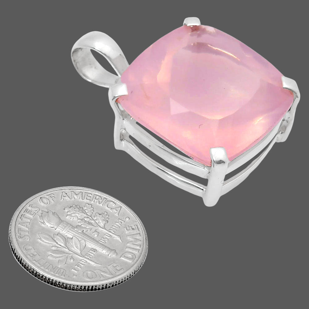 Premium Quality Rose Quartz - Madagascar Pendant P-1013 22-EP10092