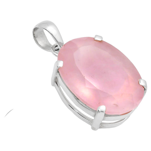 Premium Quality Rose Quartz - Madagascar Pendant P-1013 22-EP10093