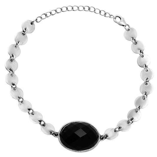 Premium Black Onyx Checker - Brazil Bracelet B-1044 23-EB10092