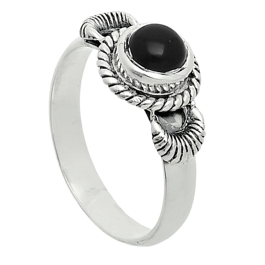Premium Quality Black Onyx - Brazil Ring size-7 R-1733 23-ER10335