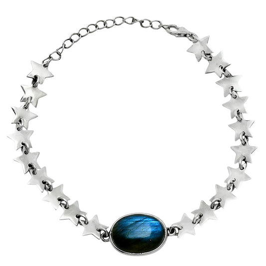 Premium Star - Blue Fire Labradorite Bracelet B-1044 24-EB10113
