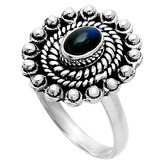 Premium Quality Blue Labradorite - Madagascar Ring size-8 R-1124 24-ER10440