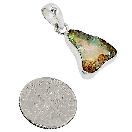 Ethiopian Opal Rough Pendant P-1001 25-EP11192