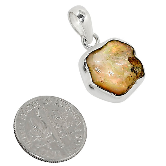 Ethiopian Opal Rough Pendant P-1001 25-EP11201