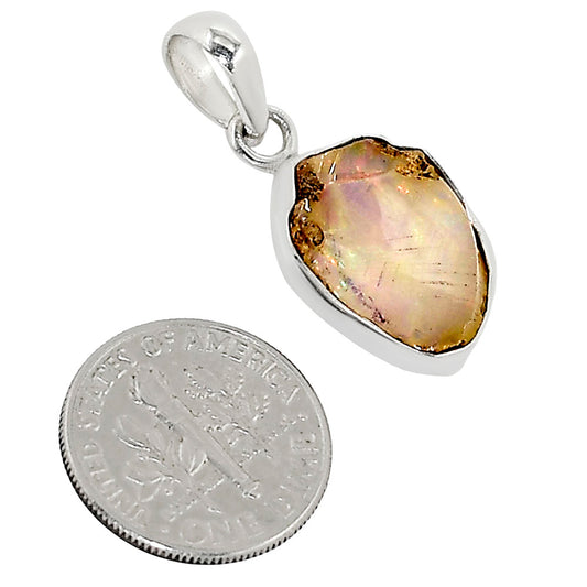 Ethiopian Opal Rough Pendant P-1001 25-EP11206