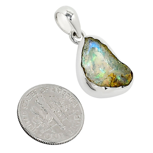 Ethiopian Opal Rough Pendant P-1001 25-EP11212