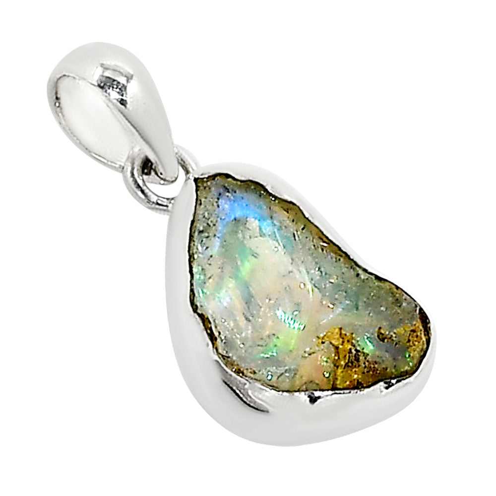 Ethiopian Opal Rough Pendant P-1001 25-EP11212