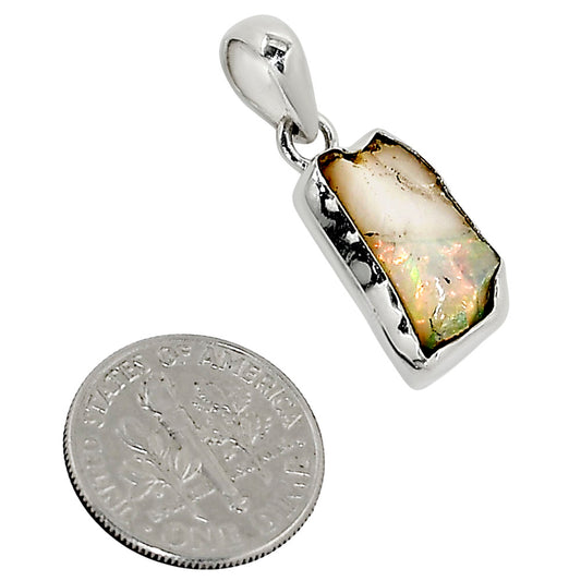 Ethiopian Opal Rough Pendant P-1001 25-EP11214