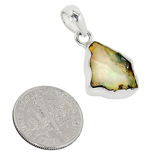 Ethiopian Opal Rough Pendant P-1001 25-EP11215