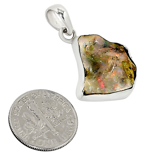 Ethiopian Opal Rough Pendant P-1001 25-EP11221
