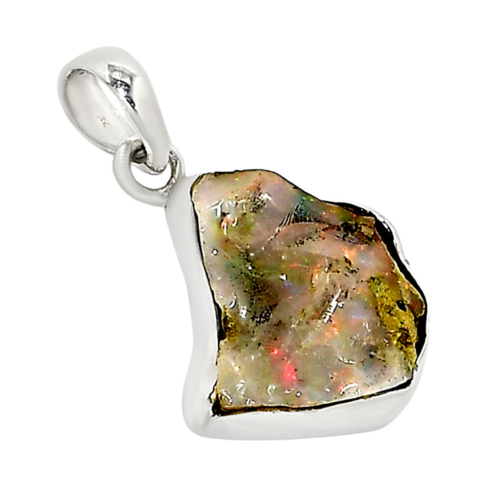Ethiopian Opal Rough Pendant P-1001 25-EP11221