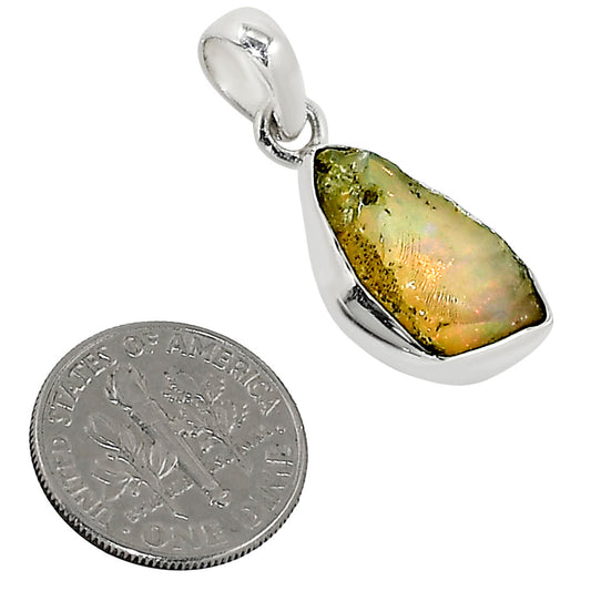 Ethiopian Opal Rough Pendant P-1001 25-EP11223