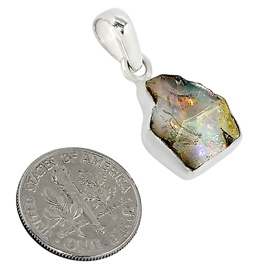 Ethiopian Opal Rough Pendant P-1001 25-EP11224