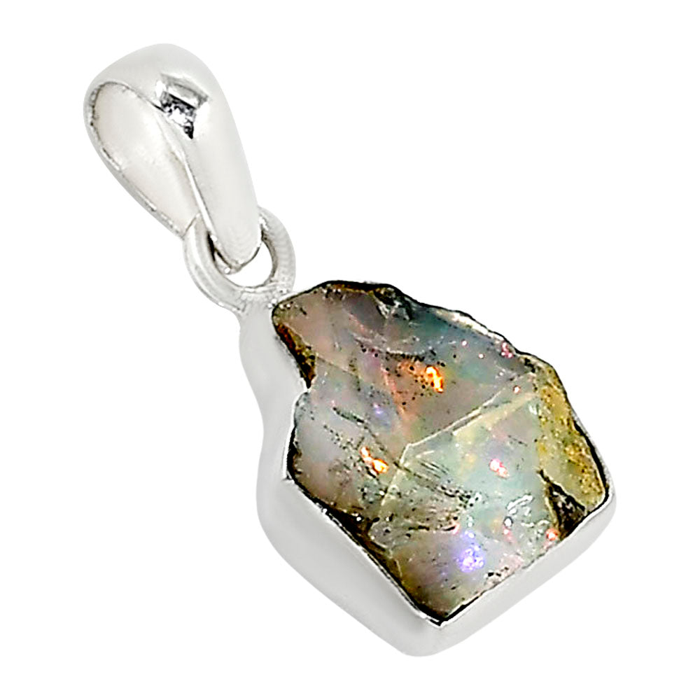 Ethiopian Opal Rough Pendant P-1001 25-EP11224