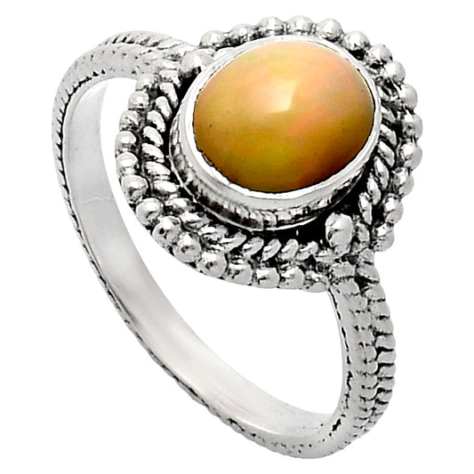 Premium Quality Ethiopian Opal Ring size-8.5 R-1729 25-ER10459